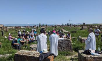 Santa Messa all’aperto nel Cimitero di Noraduz (Armenia)